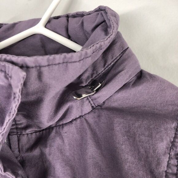 Bench Girl's Size Medium (7/8) Purple Lightweight Jacket Youth Zip Hidden Hood - Picture 4 of 12